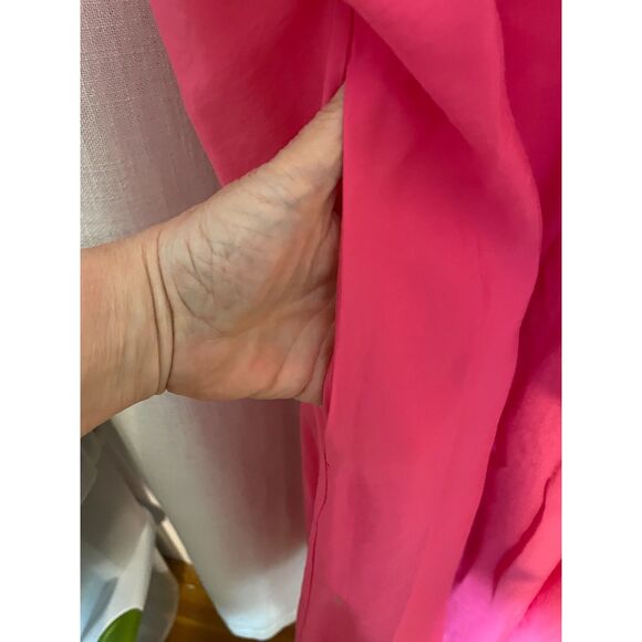 COS Sleeveless A-Line Swing Dress size 10 Pink Modern Architectural EUC - Picture 5 of 9